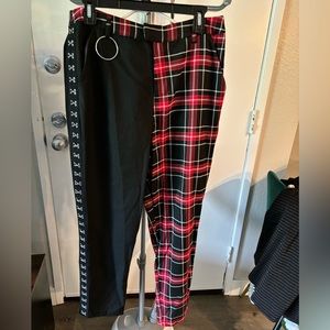 Hot Topic Pants - Black and Plaid Punk Rock